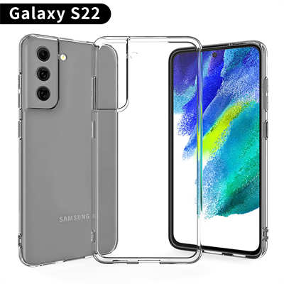 Mobile cover dealers wholesale Samsung S22 clear TPU case 1.5mm crystal case