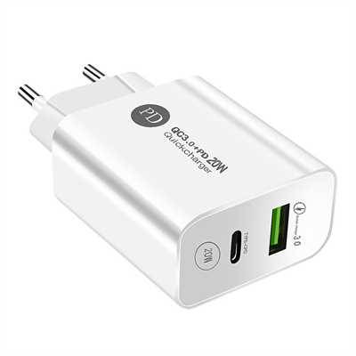 Mobile phone charger bulk buy dual USB PD charger fast USB charging dapater