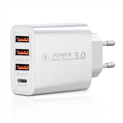 USB-C charger wholesale supplier fast charging 3 port adpater USBb-C charger