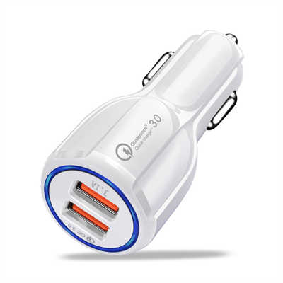 Wholesale phone accessories car charger dual smart port multiple fast charging