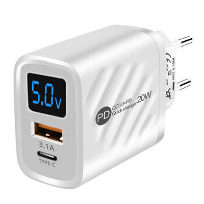 Phone accessories traders USB charger wholesale fast charger with LCD display