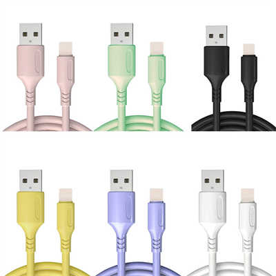 Wholesale iPhone cable color lightning cable fast charging USB data cable