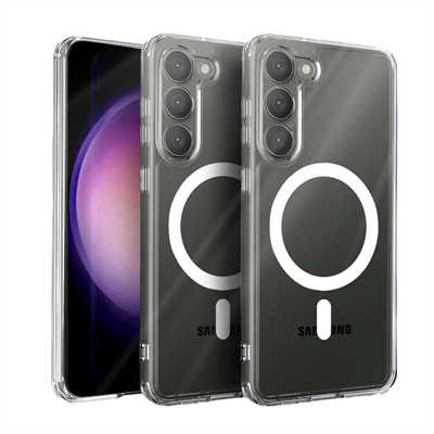 Phone back cover case producer premium samsung s24 plus clear magnetic case