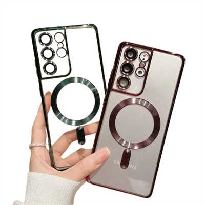 Personalised phone case samsung s24 Plus electroplating magsafe case private label