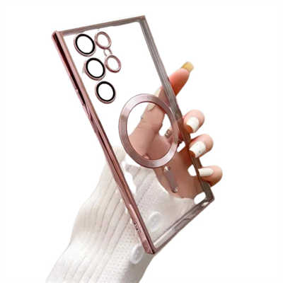 Phone case bulk buy Samsung Galaxy S22 Ultra clear electroplating magsafe case