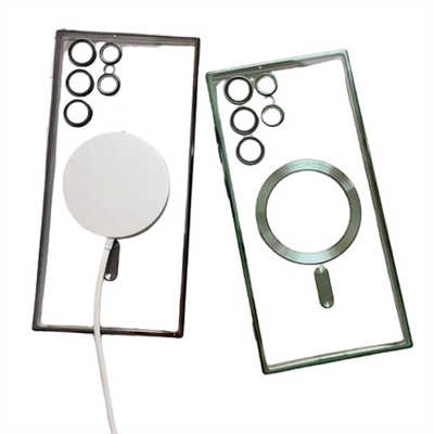 Cell Phone cases dealers top quality Samsung S21 clear Magsafe electroplated case