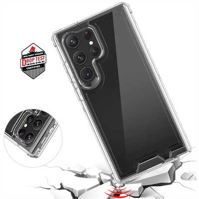 Phone cases producer 2in1 clear case Samsung s21 Ultra anti shock clear case