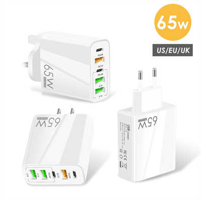 Cell phone accessories bulk purchase USB charger fast charging 65W adapter