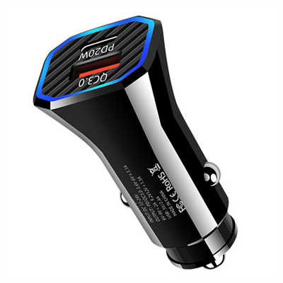 Smart car charger factories USB charger adapter dual port fast charging