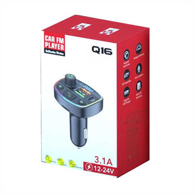 Mobile accessories traders wholesale Car charger Bluetooth FM Transmitter Q16