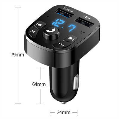 Mobile charger development USB c to USB c charger Bluetooth FM Transmitter