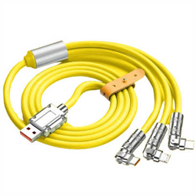 Best usb c cable produce zinc alloy usb cable types 3 in 1 silicone cable
