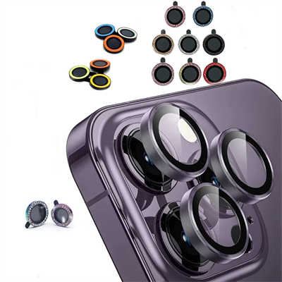 iPhone 15 screen protector manufacturer supplier glitter lens protector high quality glass