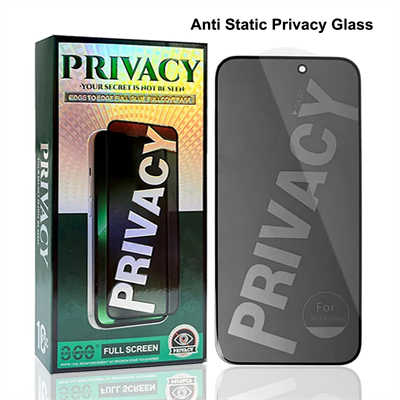Screen protector iPhone 15 wholesale distributors privacy anti static glass protector