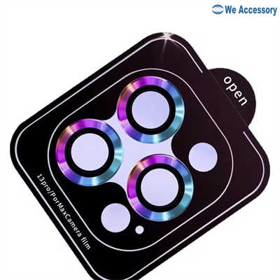 iPhone camera protector with positioning sticker wholesale 15 lens tempered glass