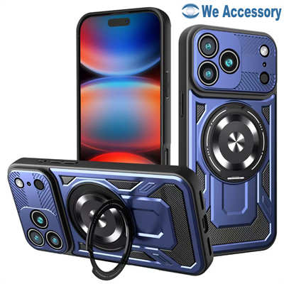 Cell phone accessories factory supply iPhone 17 Armor case with magnetic stand