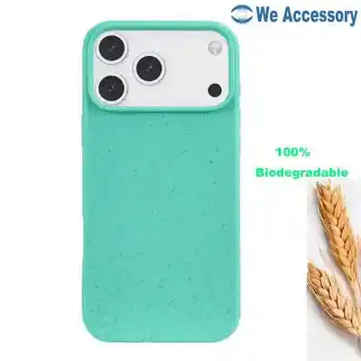 Apple accessories supplier iPhone 17 biodegradable case wheat straw phone case