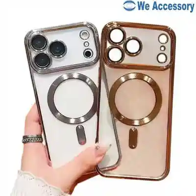 Mobile accessories wholesale iPhone 17 case electroplated Magsafe phone cover
