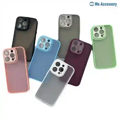 iPhone 16 case suppliers matte case with lens frame protection phone cover