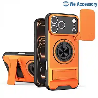 Smartphone accessories supplier iPhone 17 Pro 4 in 1 Armor case Magnetic holder