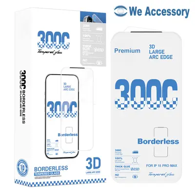  iPhone 18 Pro Tempered Glass Premium Quality 300C Super Big Arc Edge ESD Borderless