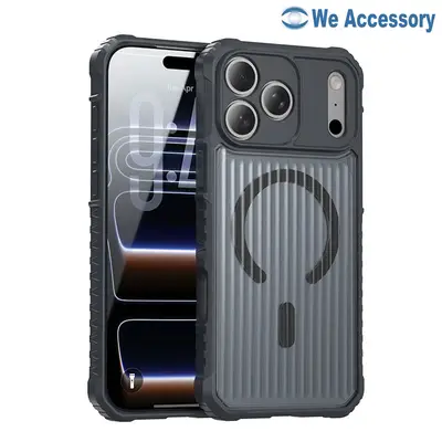New design iPhone 18 Pro TPU+PC Hybrid Suitcase-Style MagSafe Shatterproof Case