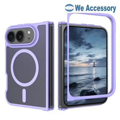 iPhone Duo Matte Magsafe Case Skin-Feeling N52 Strong Magnetic 2in1 Foldable Case