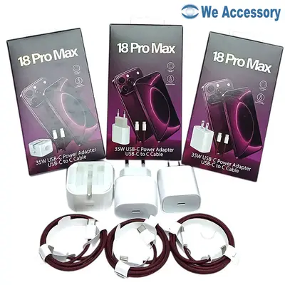 iPhone 18 Pro 35W Charger kits fast charging kits 35W usb-c charger + c to c cable